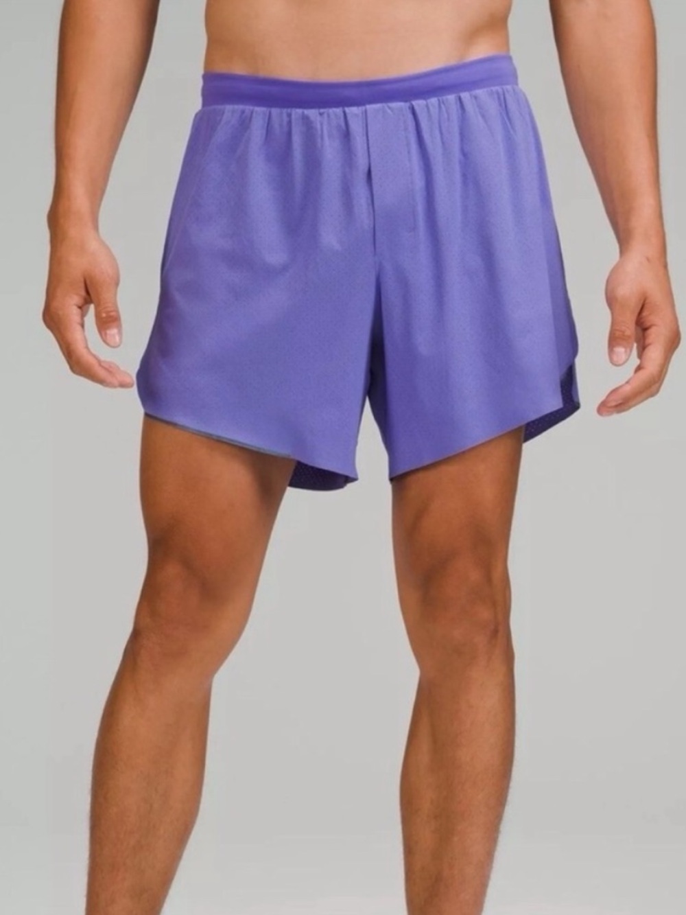Lululemon Men’s Fast and Free Lined Short 6” in Purple SZ L EUC